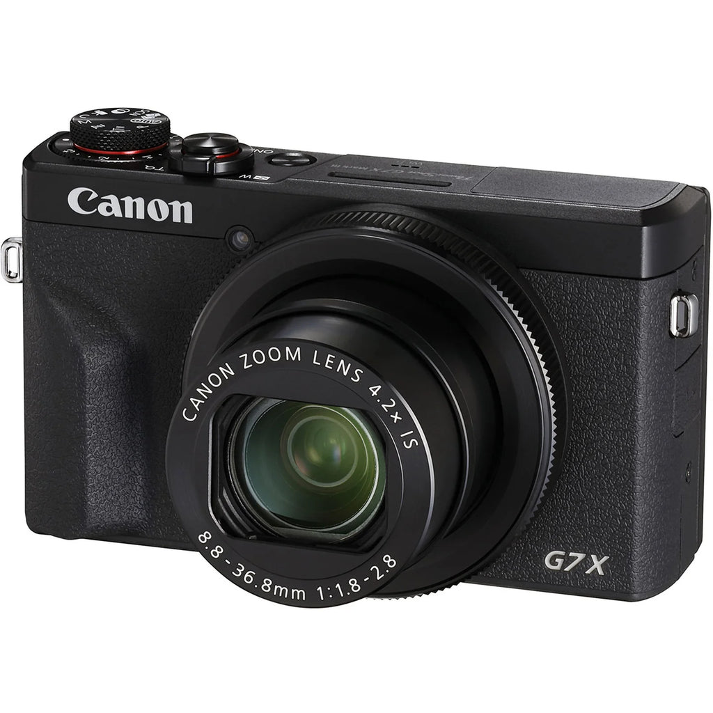 Canon G7X Mark III – 4K Vlogging Camera | 20.1MP, Wi-Fi & Bluetooth (Black)